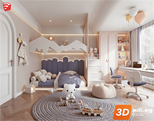 Children Room Scenes Skp FIles 